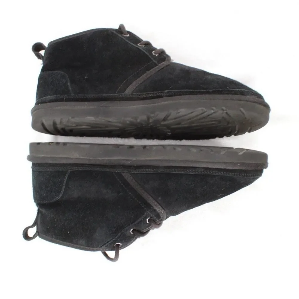 UGG NEUMEL Black Suede Sherpa Lined Chukka Boot 3236 Men Size 11